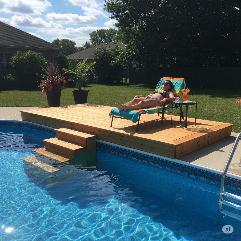 Diy Tanning Ledge for above Ground Pool