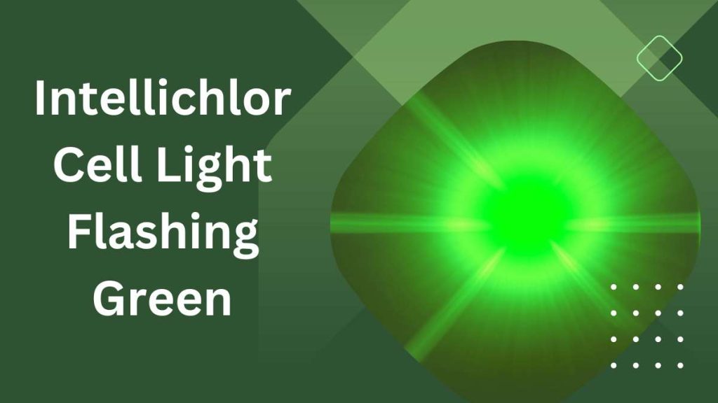 Intellichlor Cell Light Flashing Green